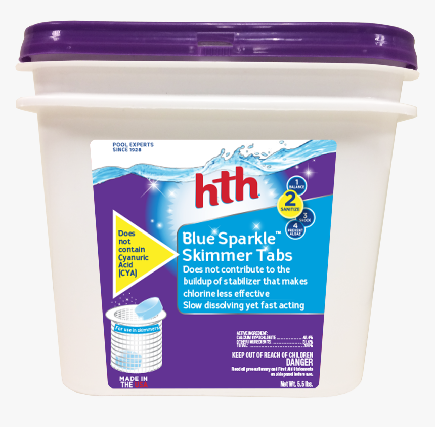 Hth Blue Sparkle Skimmer Tabs, - Hth Blue Sparkle Skimmer Tabs, HD Png Download, Free Download