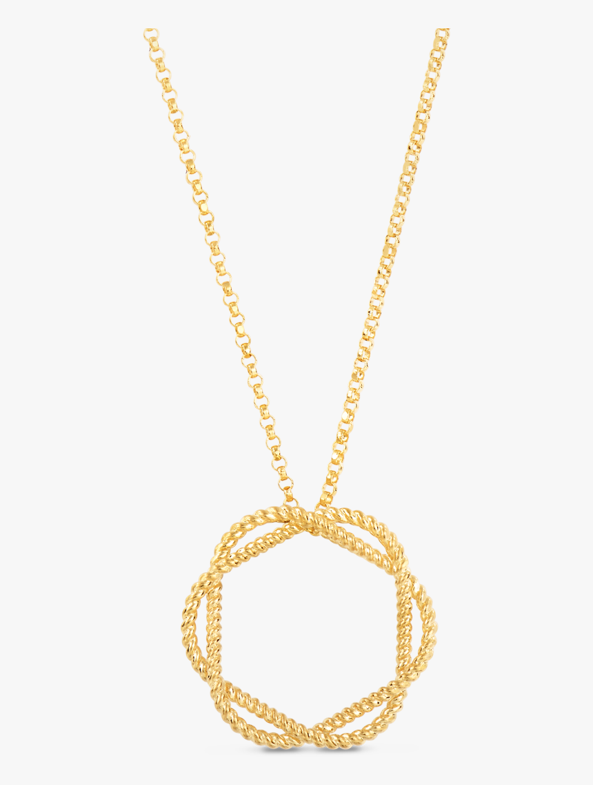 Gold Circle Necklace - Roberto Coin, HD Png Download, Free Download