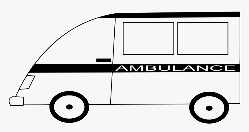 Outline Image Of Ambulance, Transparent Png - Ambulance Outline Png, Png Download, Free Download
