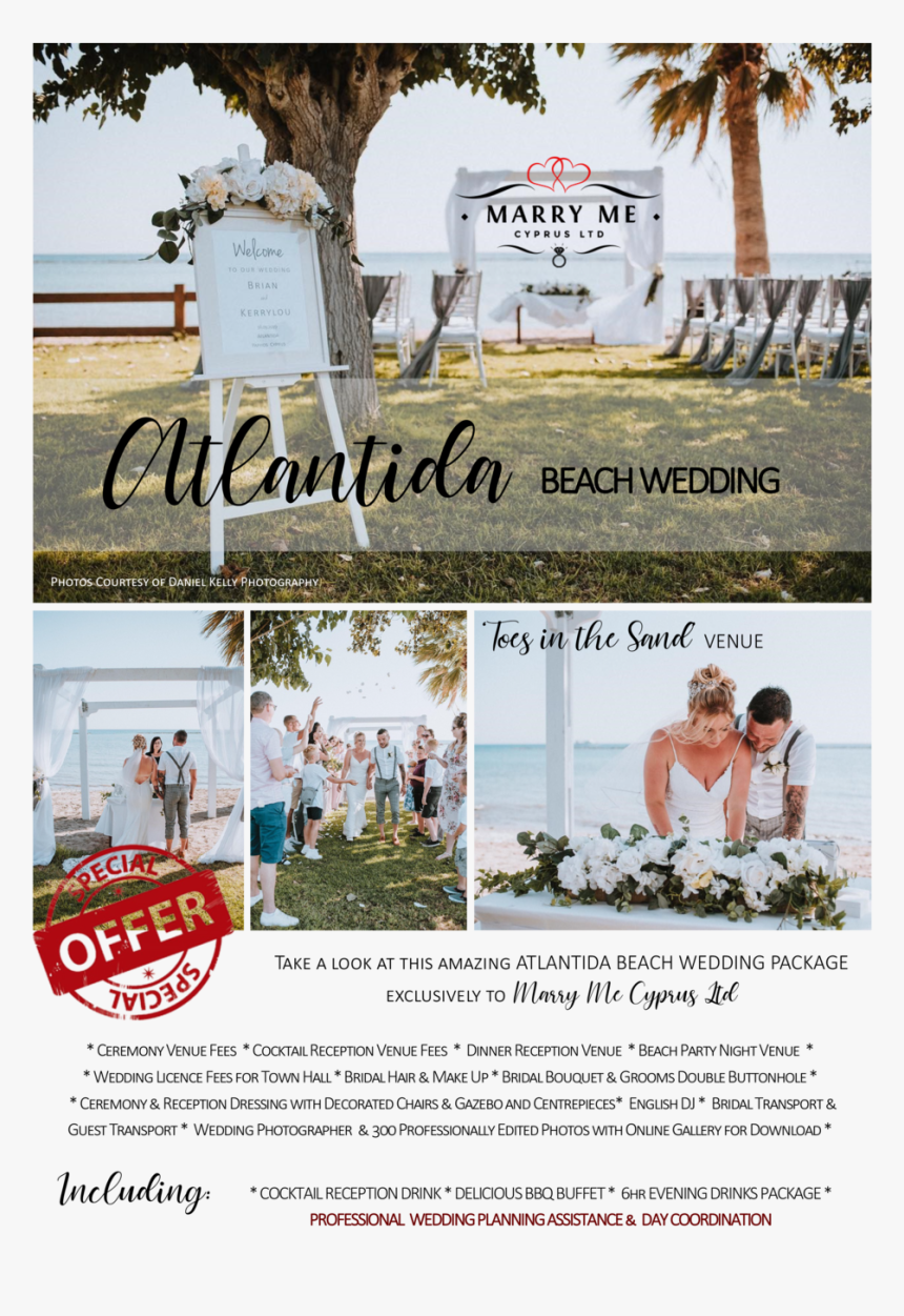 Atlantida Beach Wedding 2020-1 - Flyer, HD Png Download, Free Download