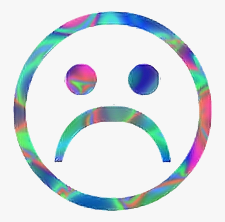 Beautiful Aesthetic Png Picture - Vaporwave Sad Face Gif, Transparent Png, Free Download