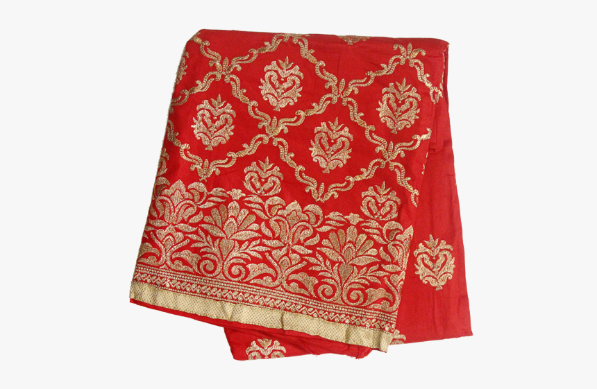 Red Banarasi Kurta - Stole, HD Png Download, Free Download