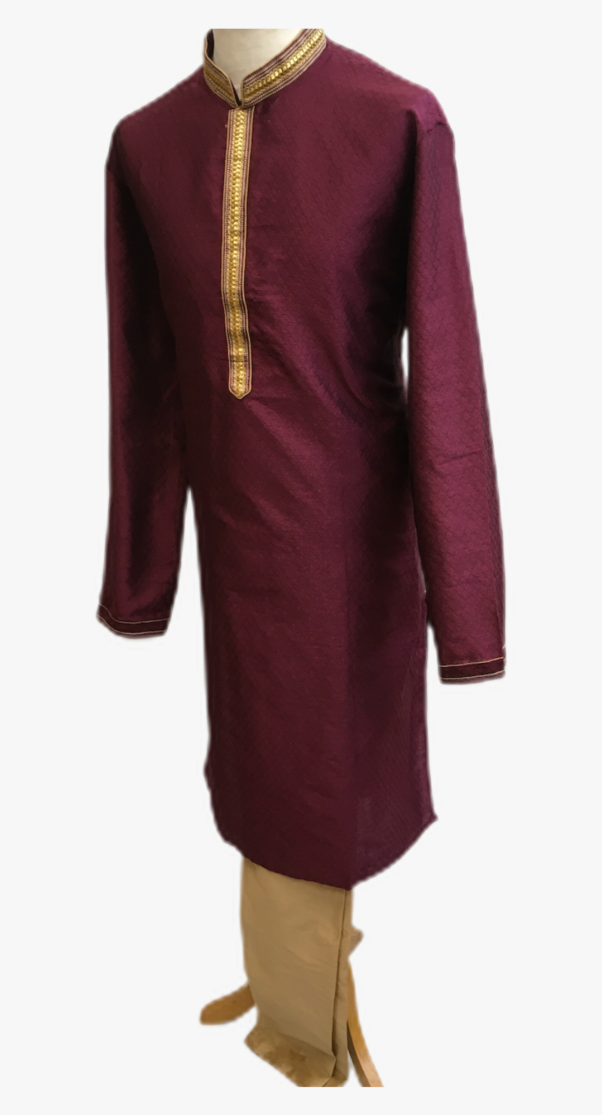 Mens Indian Kurta Set In Wine, For Weddings, Bollywood - Overcoat, HD Png Download, Free Download