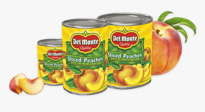 Sliced Yellow Cling Peaches - Canned Peaches Calories, HD Png Download, Free Download