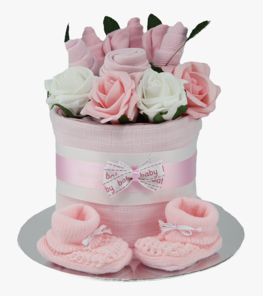 Pink Flower Bouquet Png , Png Download - Flower Bouquet Baby Cake, Transparent Png, Free Download