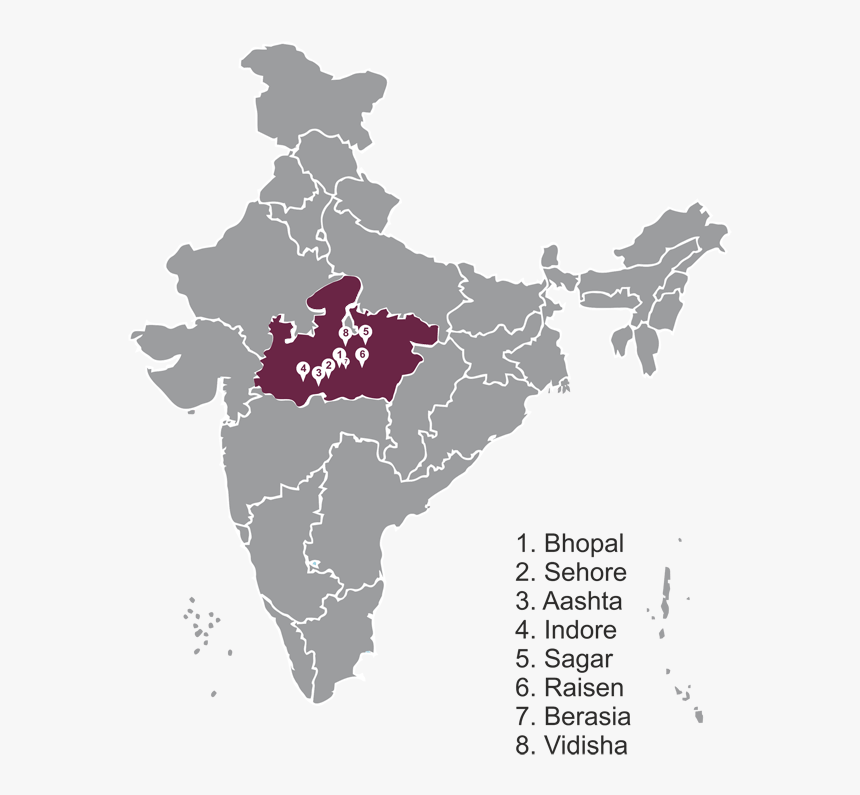Jharkhand In India Map, HD Png Download, Free Download