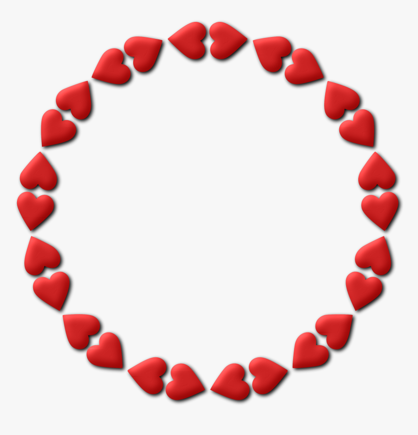 Heart Frame 2 Clip Arts - Heart Circle Border Svg, HD Png Download, Free Download