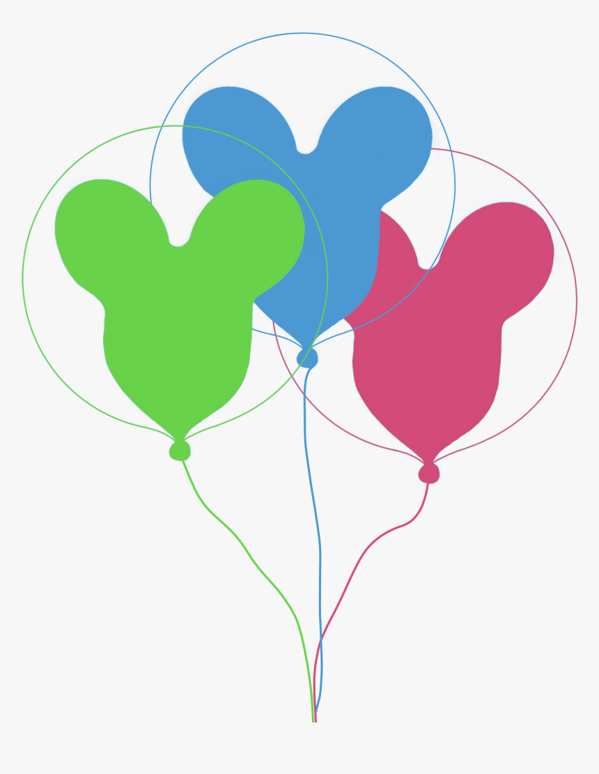 Mickey Shaped Balloons - Balloon, HD Png Download, Free Download