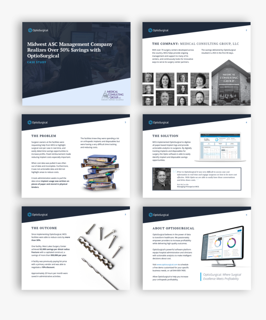 Optiosurgical Case Study Presentation Deck Mollie Rolf - Online Advertising, HD Png Download, Free Download