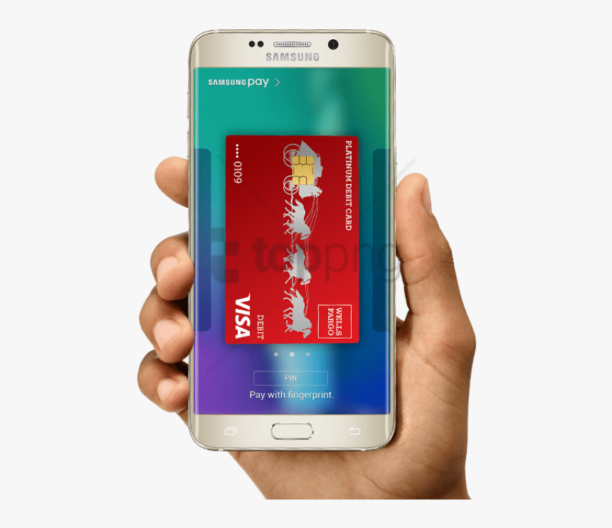 Samsung Galaxy S6 And Galaxy S6 Edge Smartphones Displaying - Visa, HD Png Download, Free Download