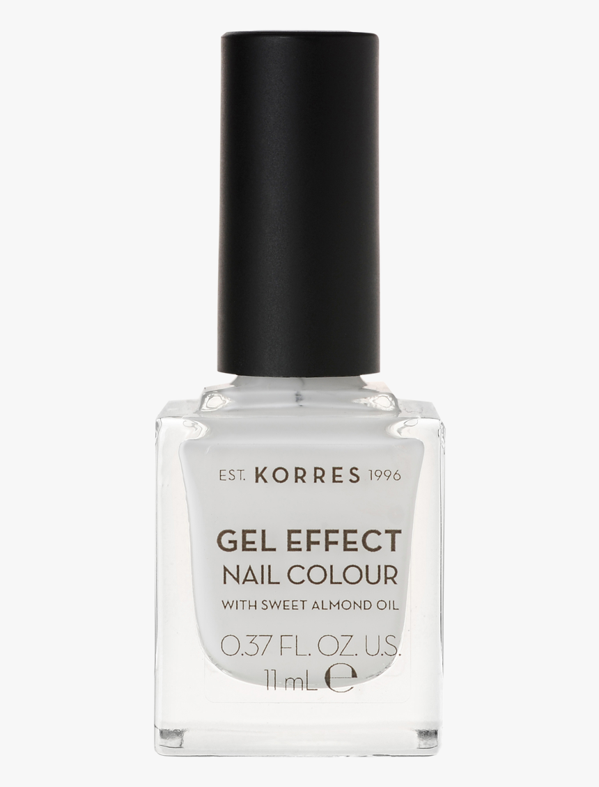 Korres Gel-effect Nail Colour 01 Blanc White - Nail Polish, HD Png Download, Free Download