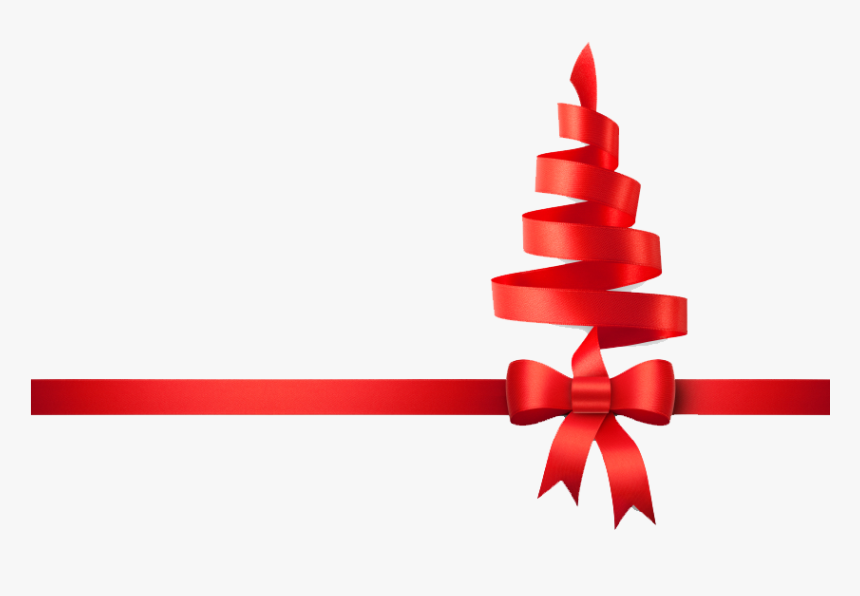 Christmas Ribbon Tree Png - Christmas Ribbon Png Transparent, Png Download, Free Download