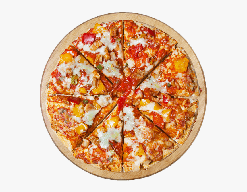 Chicken-pizza - Пицца На Чёрном Фоне, HD Png Download, Free Download