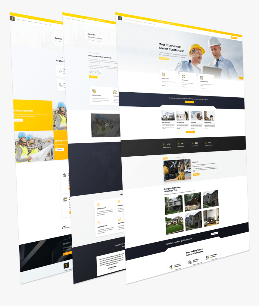 Construction Joomla Template - Graphic Design, HD Png Download, Free Download