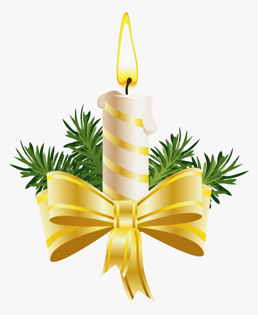 Christmas-candles - Candle Christmas Png, Transparent Png, Free Download
