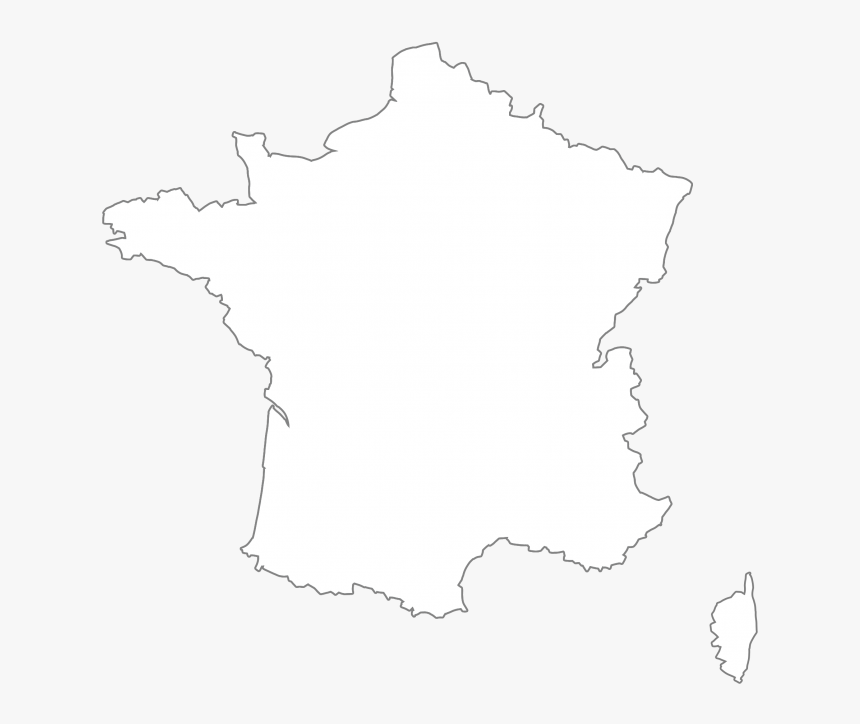 Transparent France Clipart Black And White - France Map White Png, Png Download, Free Download