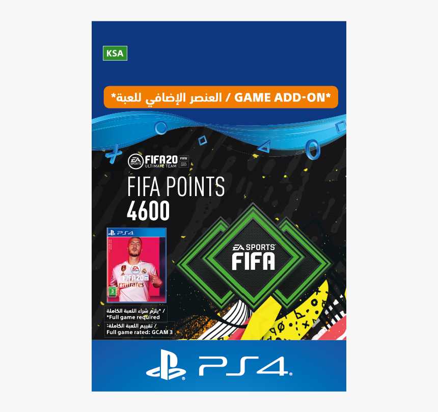 4600 Fifa 20 Points Pack"
 Title="ksa - Fifa Points Ps4 Fifa 20, HD Png Download, Free Download