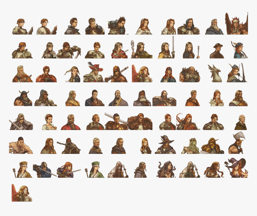 Let Us Cling Together - Tactics Ogre Let Us Cling Together Portraits, HD Png Download, Free Download