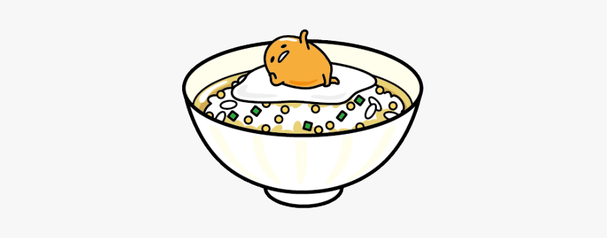 #gudetama #gudetamaegg #sanrio #egg #rice #friedrice - Gudetama With Rice, HD Png Download, Free Download