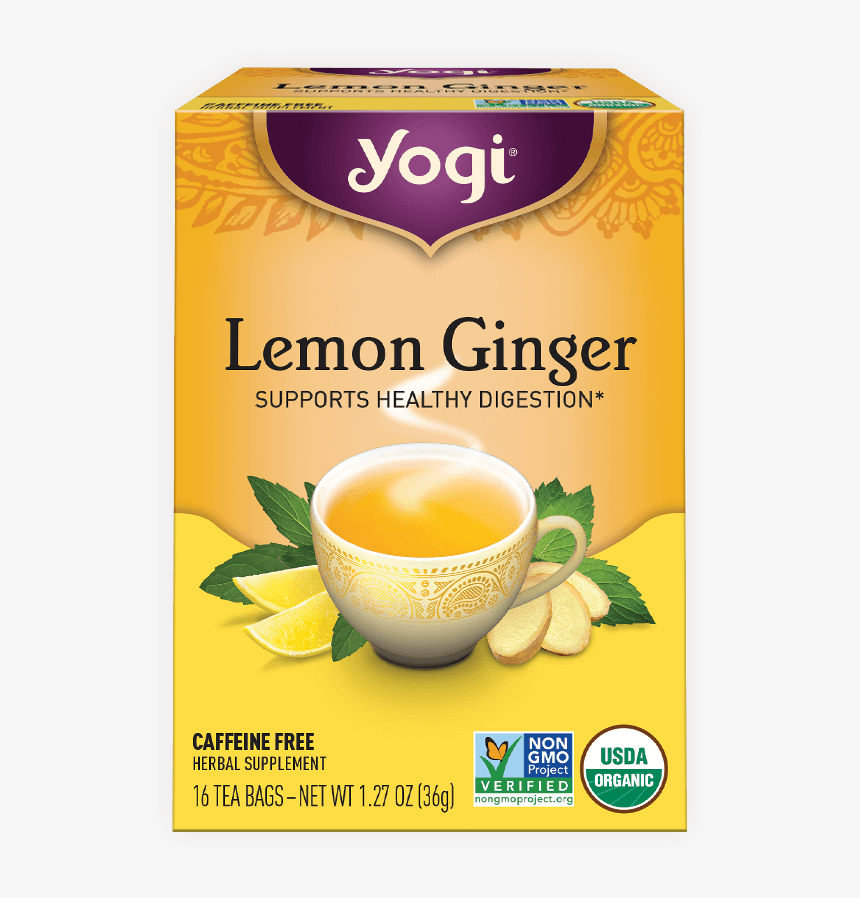 Yogi Lemon Ginger Tea, HD Png Download, Free Download