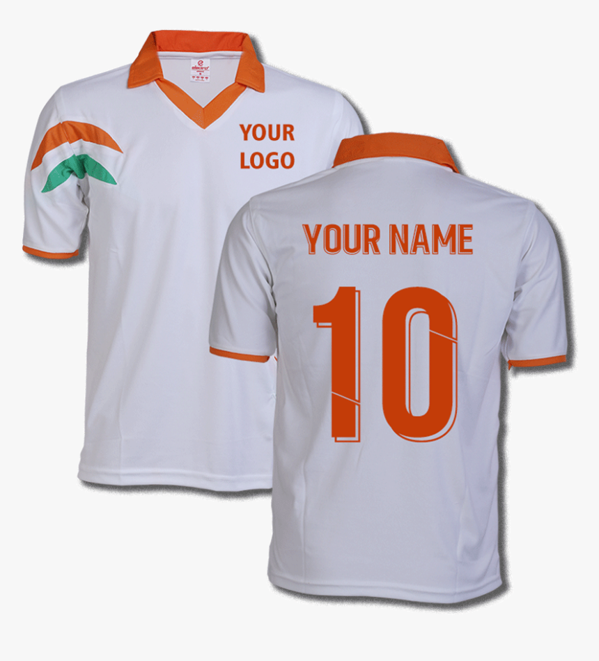 Indian Cricket Jersey Design Front Back Indian Cricket T Shirt Design Hd Png Download Kindpng