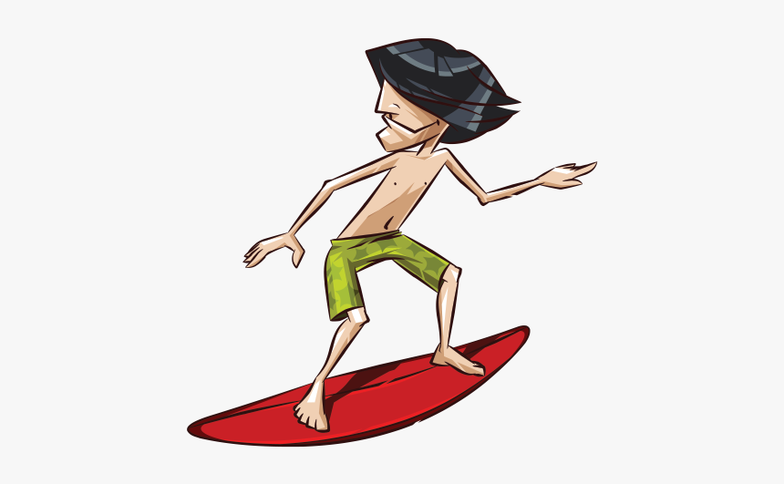 Cartoon Surfing Royalty-free - Cartoon Surfer Png, Transparent Png, Free Download
