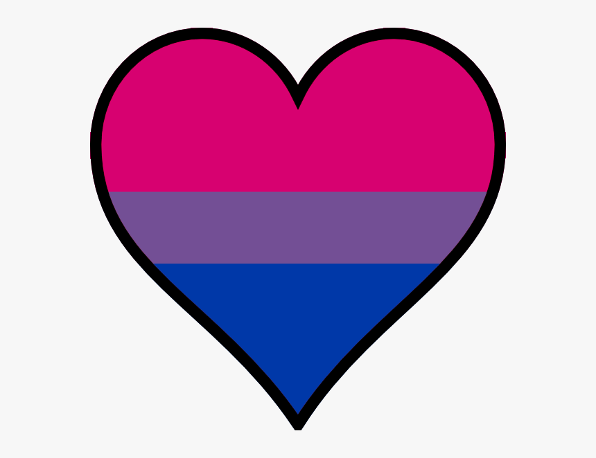 Heart Bisexual Pride - Bi Heart Transparent, HD Png Download, Free Download