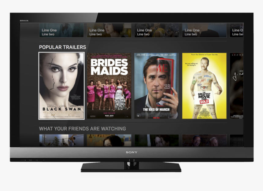 Hulu Tv Mock Up 2 Clear - Black Swan Poster, HD Png Download, Free Download