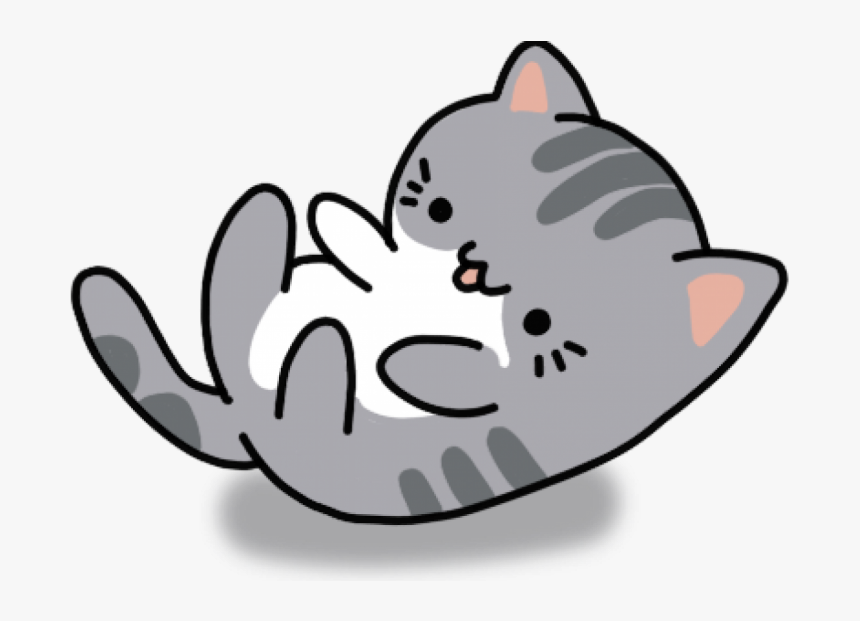 Kawaii Cat Cartoon Drawing, HD Png Download, Free Download