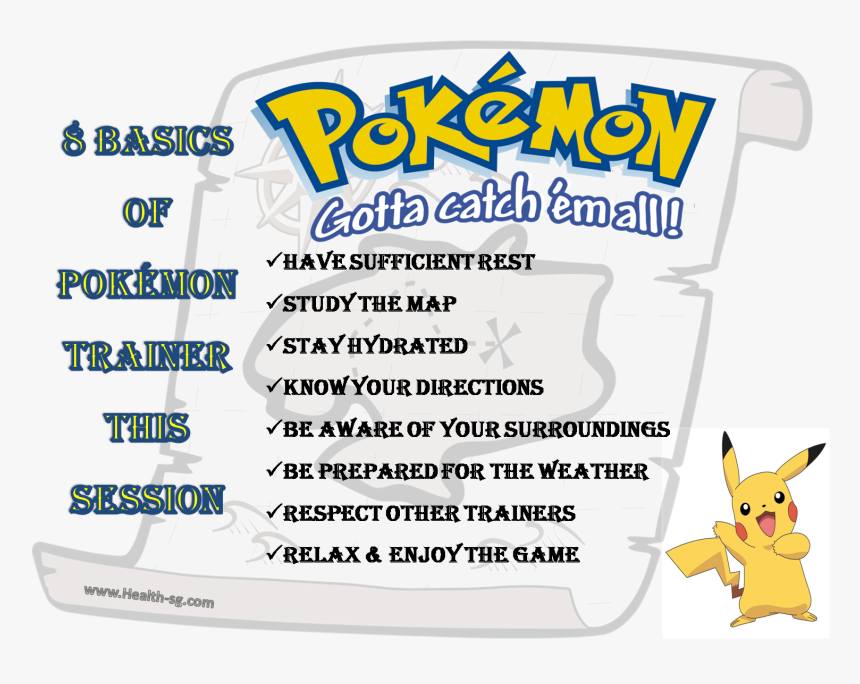 Com/8 Basics Of Being A Pokemon Trainer In Pogo/ - Cartoon, HD Png Download, Free Download