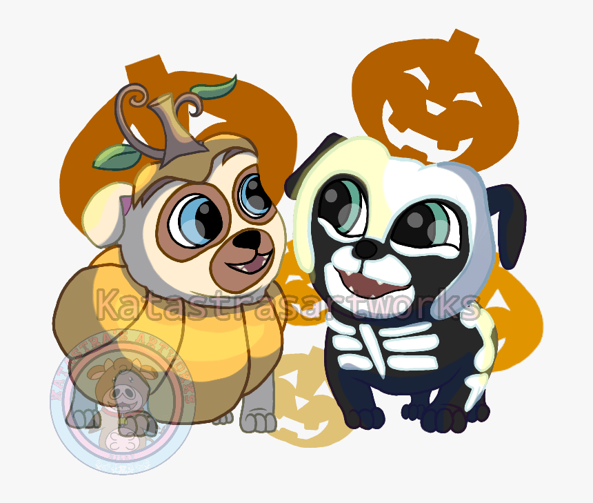 Puppy Dog Pals Halloween Clipart , Png Download - Puppy Dog Pals Pugs Clipart, Transparent Png, Free Download