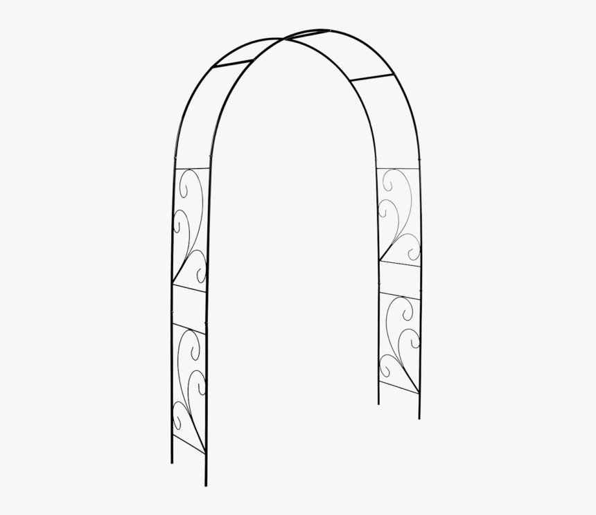 Rose Arch Scroll - Arch, HD Png Download - kindpng