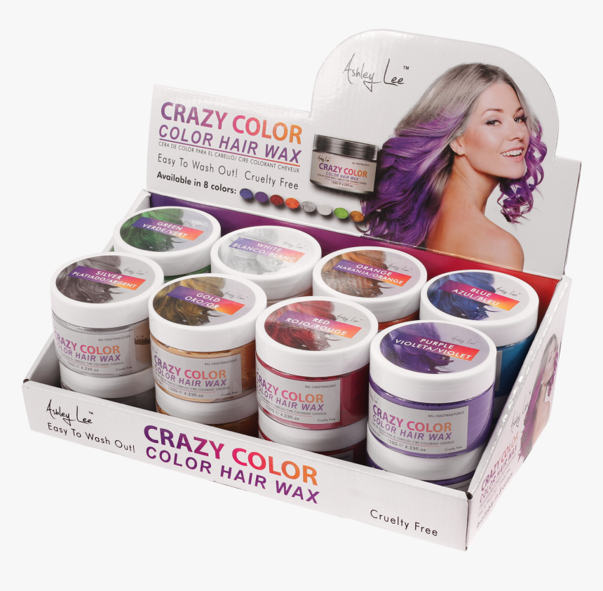 Ashley Lee Color Crazy Hair Wax 16pc Display - Ashley Lee Hair Wax, HD Png Download, Free Download