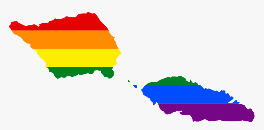 Lgbt Flag Map Of Samoa - Samoa Flag Cliparts, HD Png Download, Free Download