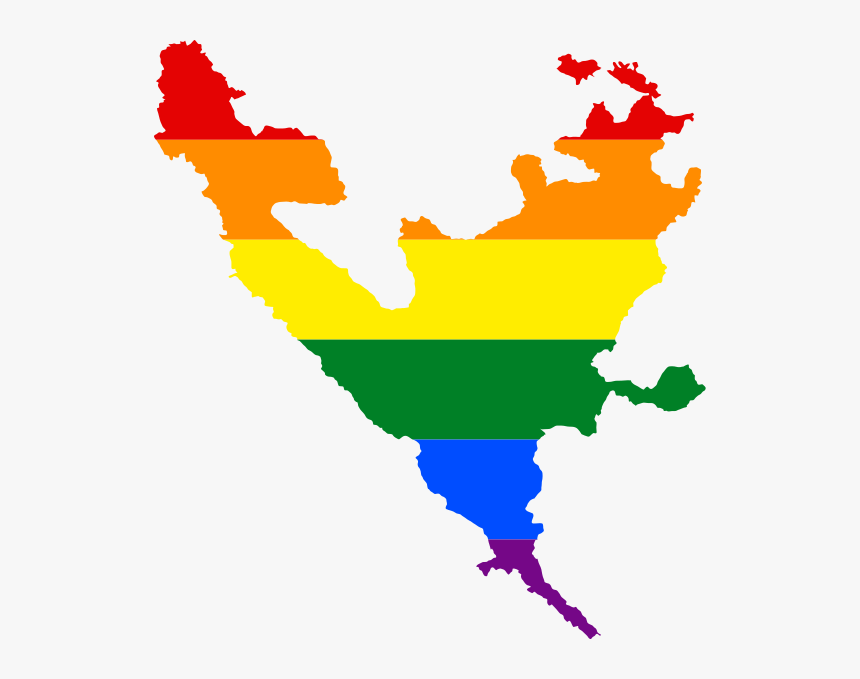Lgbt Flag Map Of Federation Of Bosnia And Herzegovina - Lgbt Bosnia And Herzegovina, HD Png Download, Free Download