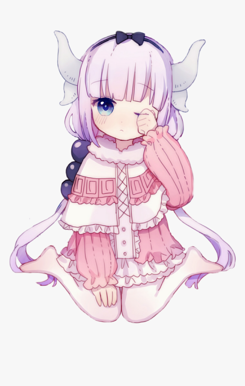 #stiker #sticker #kanna #kannachan #kannadragon #kannakobayashi - Maid Dragon Kanna, HD Png Download, Free Download