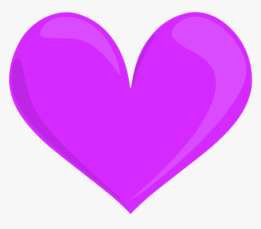 Purple Hearts Png - Heart Lilac Png, Transparent Png, Free Download