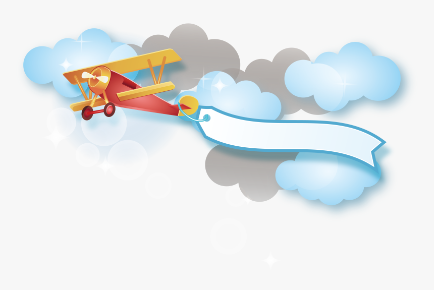 D20 Clipart Red - Transparent Background Airplane Cartoon Png, Png Download, Free Download