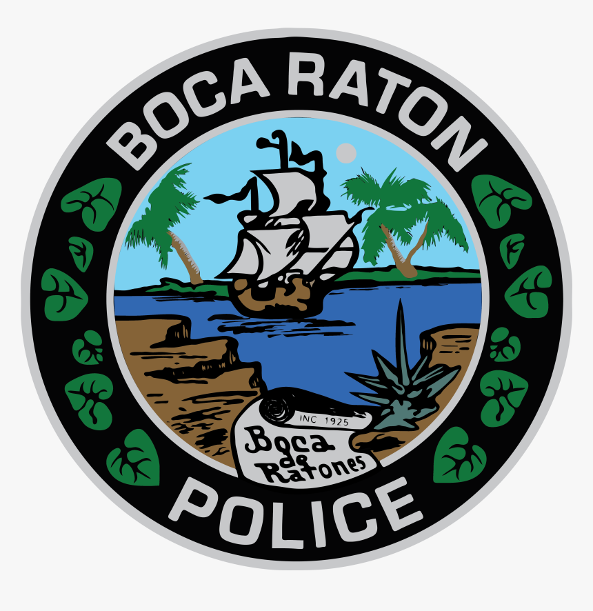 Welcome To Boca Raton Logo - Boca Raton Police Logo, HD Png Download, Free Download