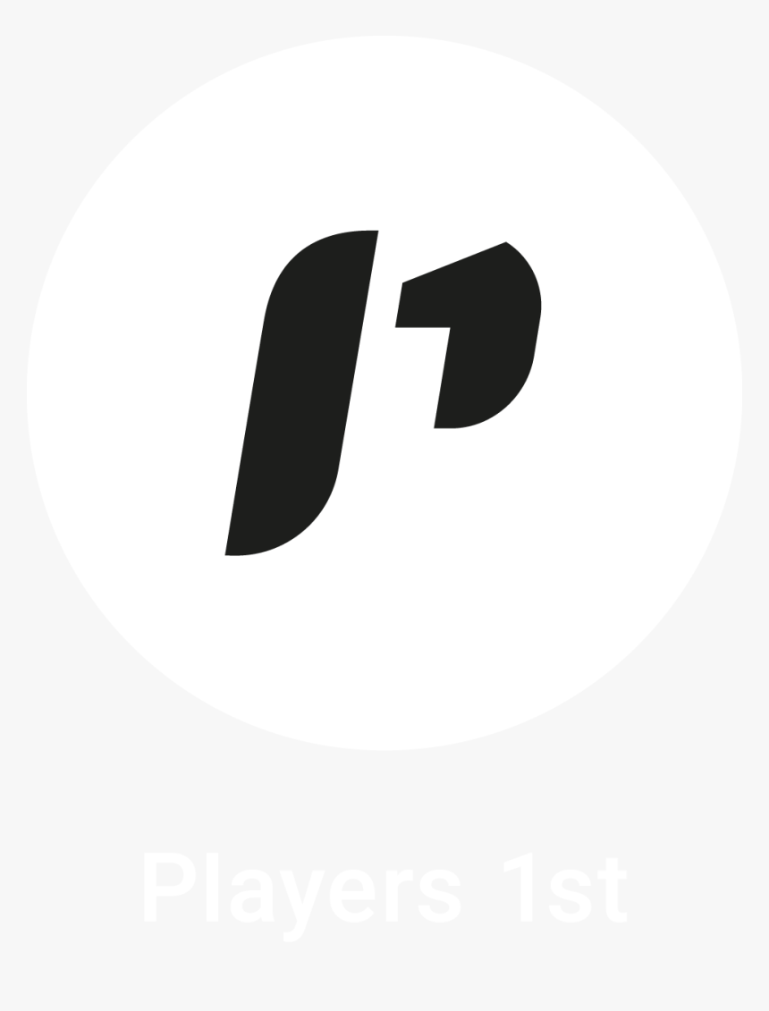 Players 1st Logo Stacked Lockup Negativ - Circle, HD Png Download, Free Download