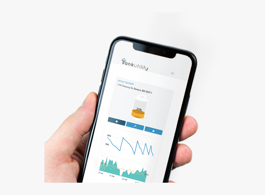Tank Utility Mobile App - Cell Phone Mockup Free Psd, HD Png Download, Free Download