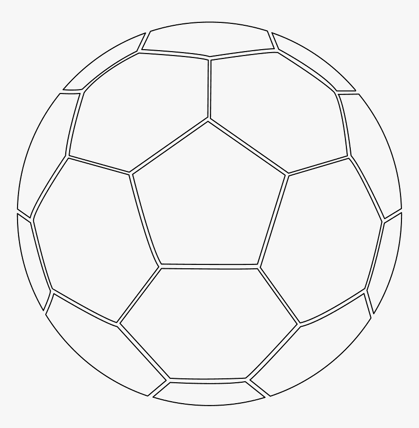 Football Picture To Colour, HD Png Download, Free Download