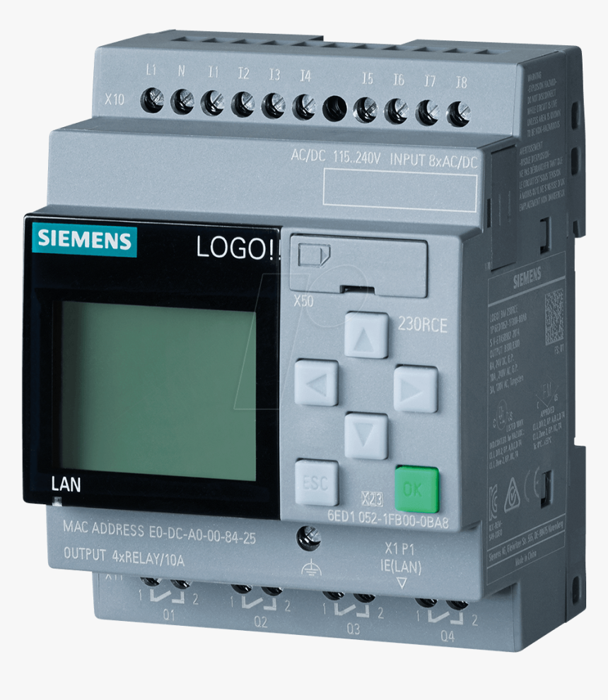 Logo 8 230 Rce, Logic Module With Display Siemens 6ed1052, HD Png Download, Free Download