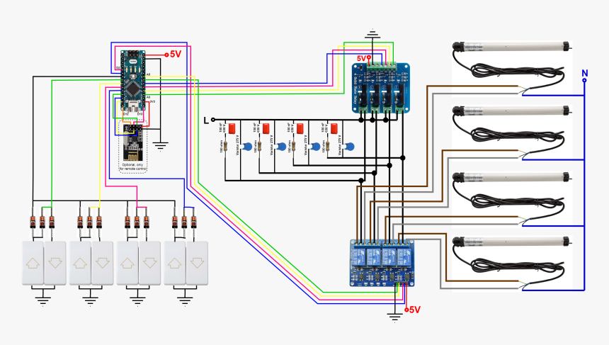 Blinds Control Prjczptrlo - Arduino Roller Shutter Control, HD Png Download, Free Download