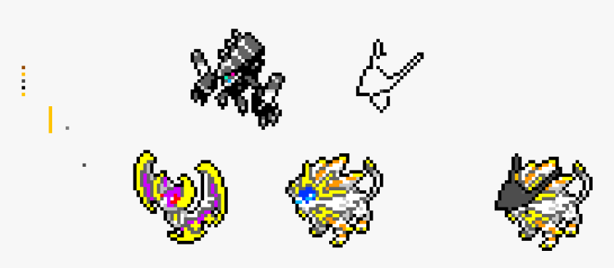 Pixel Art Pokemon Necrozma, HD Png Download, Free Download