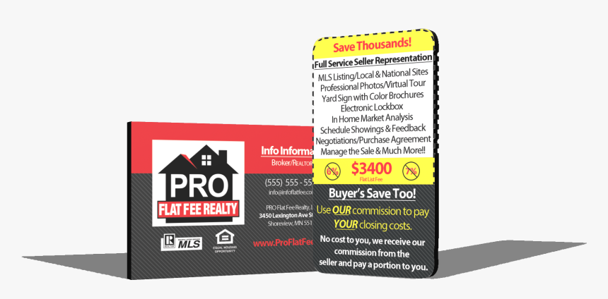 Pro Flat Fee Business Cards - Traffic Sign, HD Png Download, Free Download