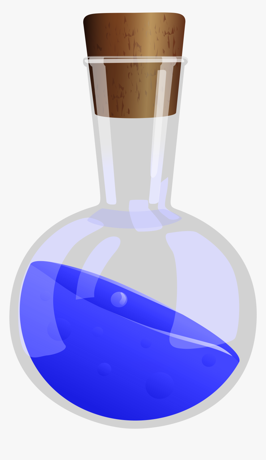 Blue Poison Potion Png Clipart - Clipart Potion Png, Transparent Png, Free Download