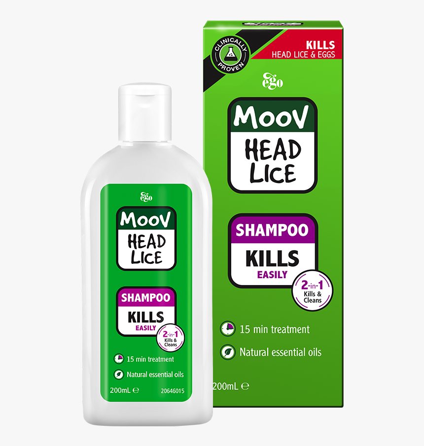 Ego Moov Head Lice Shampoo 200ml, HD Png Download, Free Download