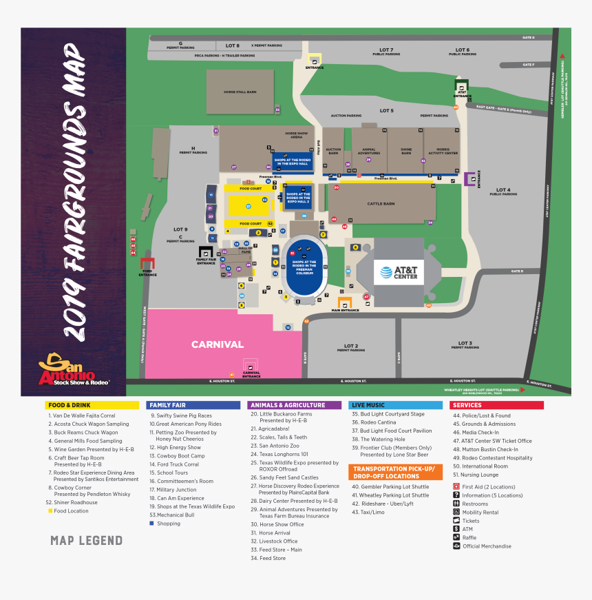 Houston Rodeo Parking Map