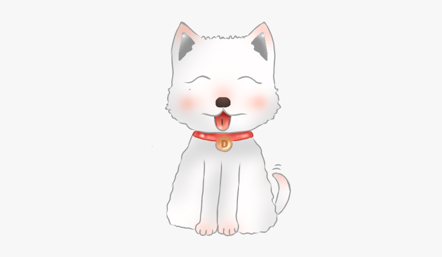 #samoyed #dog #sticker - Cartoon, HD Png Download, Free Download